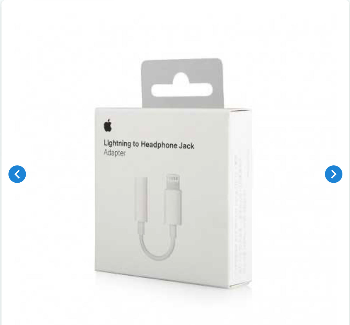 Adaptateur Lightning / Jack 3,5 mm - Retail Box (Apple) originale