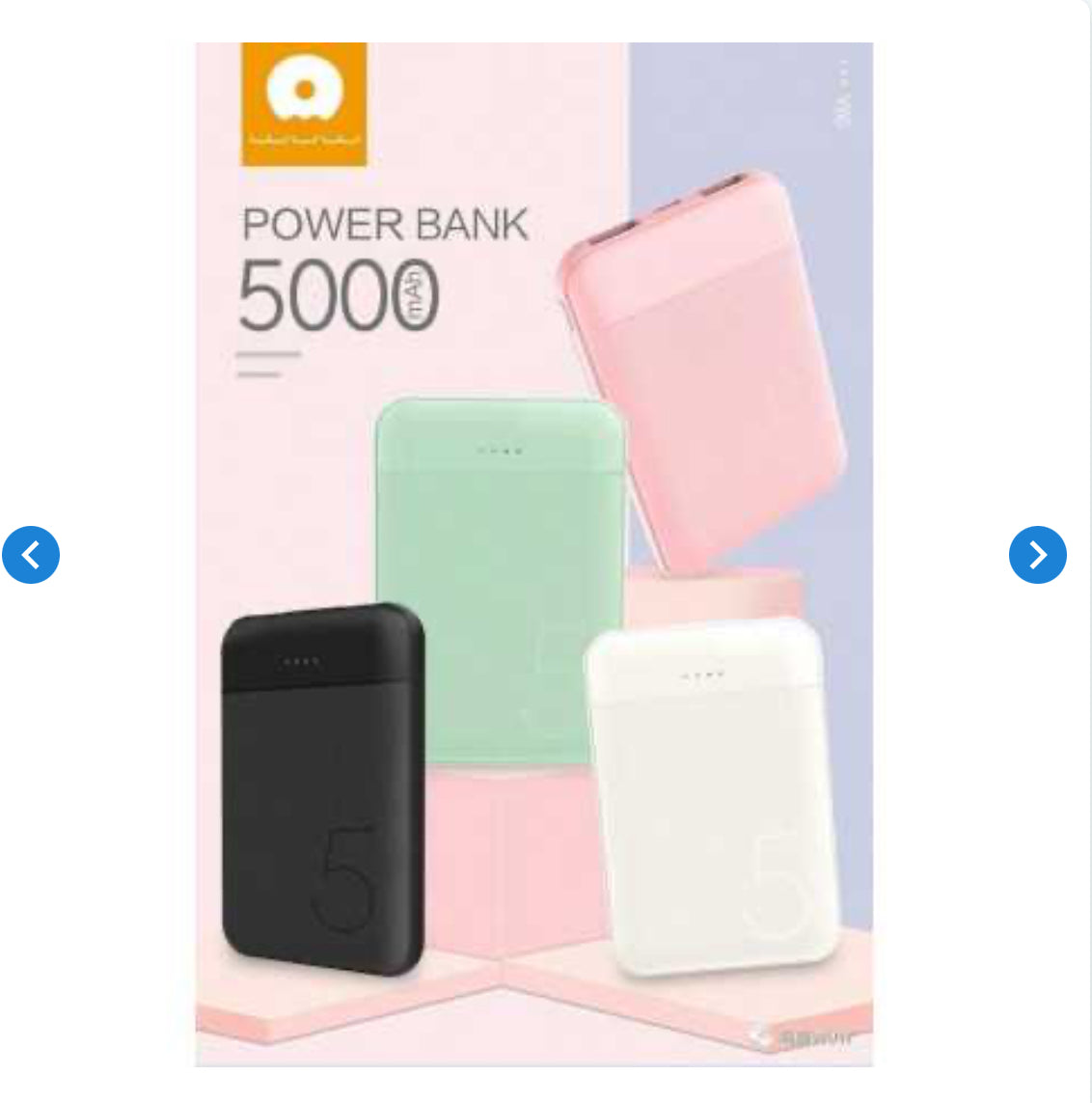 Power Bank WUW Y66 5000mAh (Couleur Aléatoire)