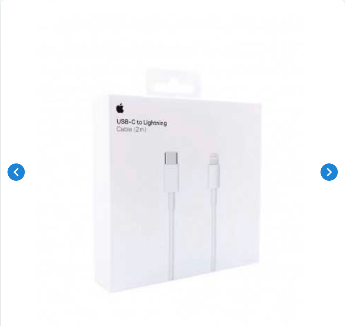 Câble USB-C / Lightning - 2M - Retail Box (Apple) Originale