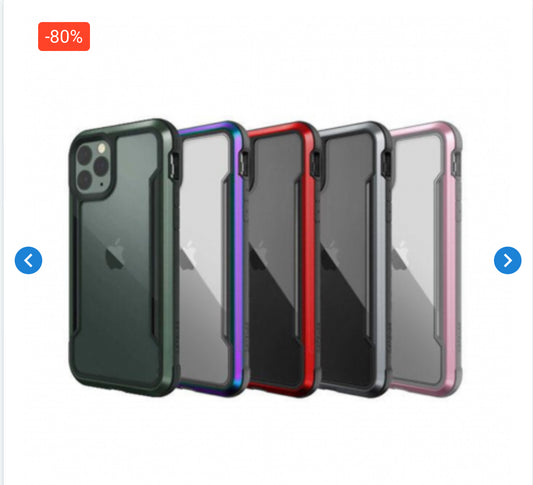 Coque Protection Multicolore 360° Avant et Arrière - iPhone XR Gris