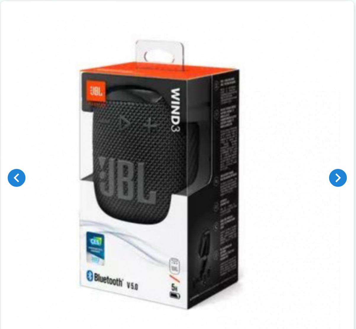 Enceinte Bluetooth Portable JBL Wind 3 Noir