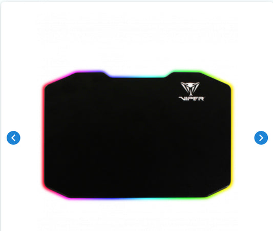 Tapis de Souris Gaming Viper V160 24cm x 35cm x 0.6cm éclairage RGB