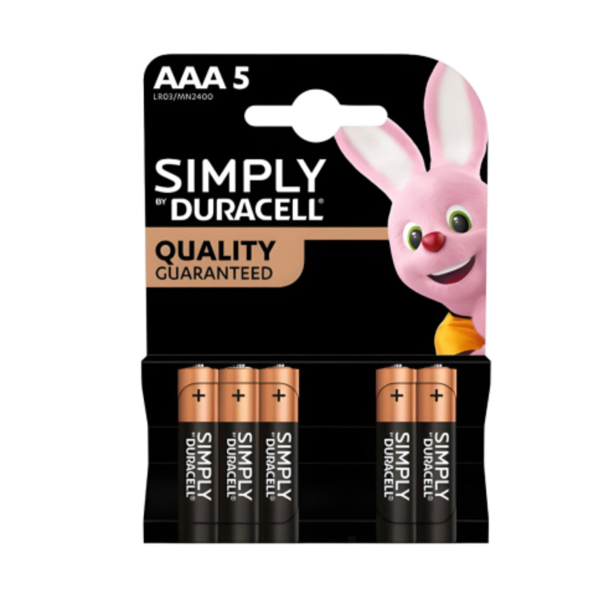 Piles Alcalines Duracell Mini AAA Simplement LR03 MN2400 x 5pcs