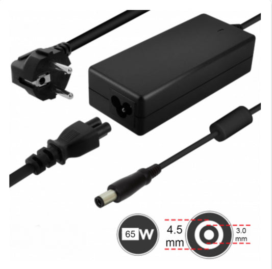 Chargeur Secteur PC Dell 65W / 19.5V 3.34A Embout 4.5*3.0mm