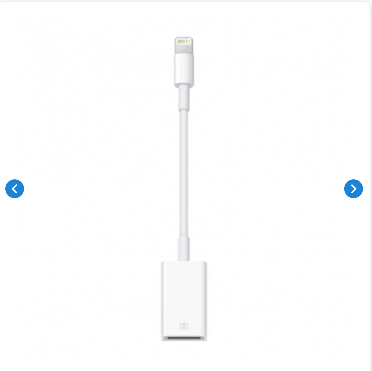 Adaptateur Lightning vers USB - Retail Box (Apple) Originale