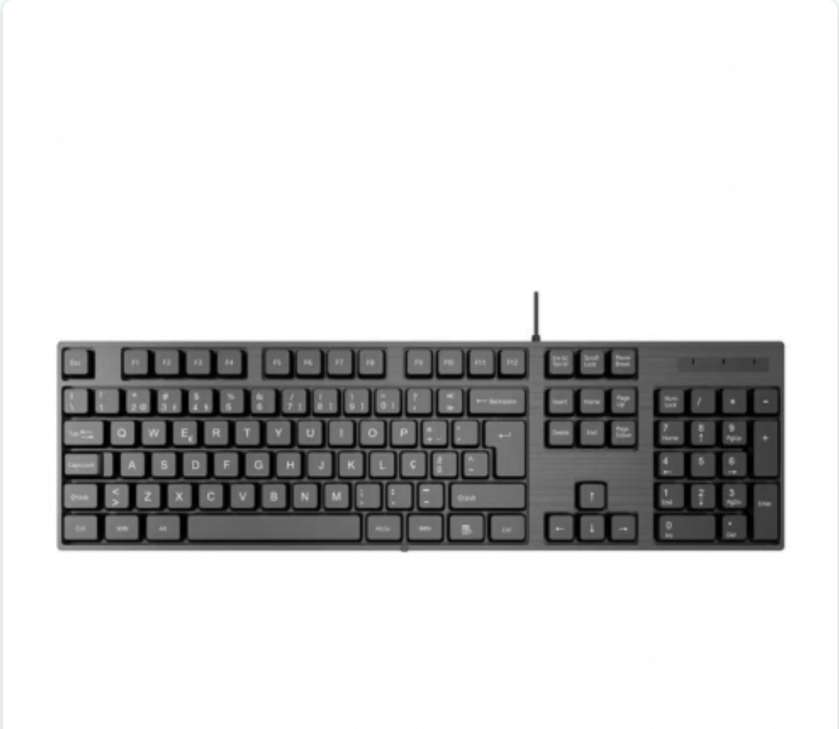 Clavier Keyboard avec pavé numérique - Français AZERTY - Noir