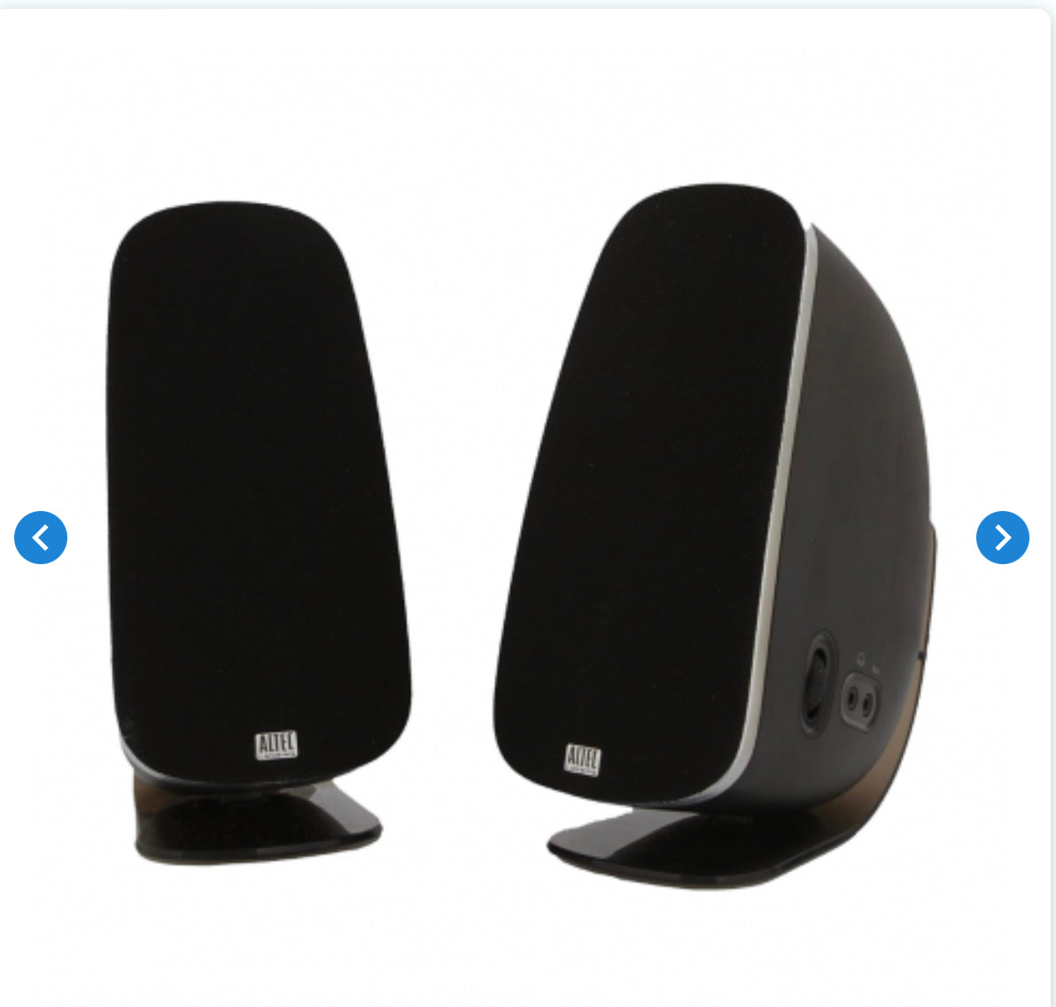 Enceintes Altec Lansing Curved 2.0 Speaker - Noir