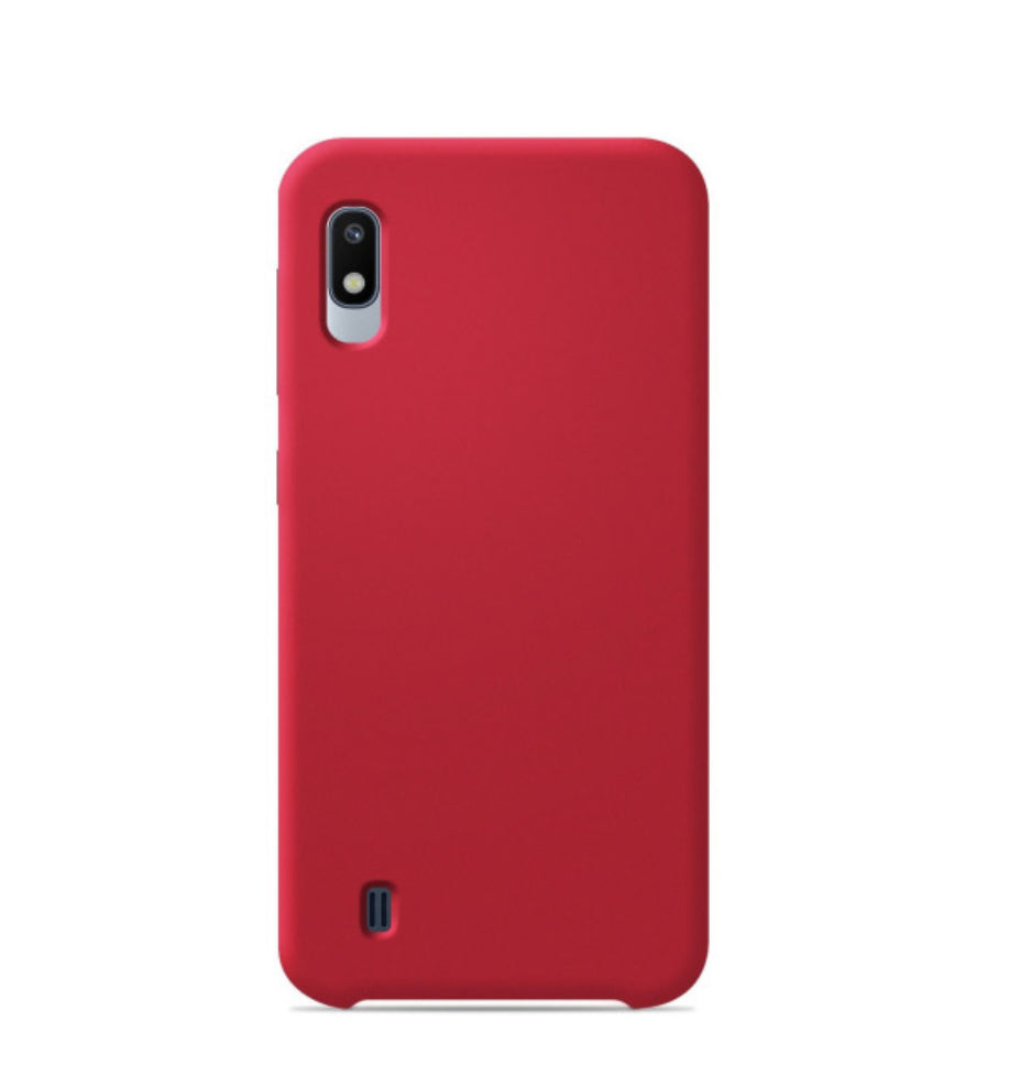 Coque silicone unie soft touch Rouge Samsung