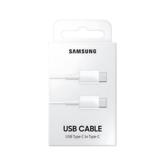 Câble Type-C / Type-C Samsung EP-DA705BWEGWW - 1M - Blanc - Retail Box (Origine)