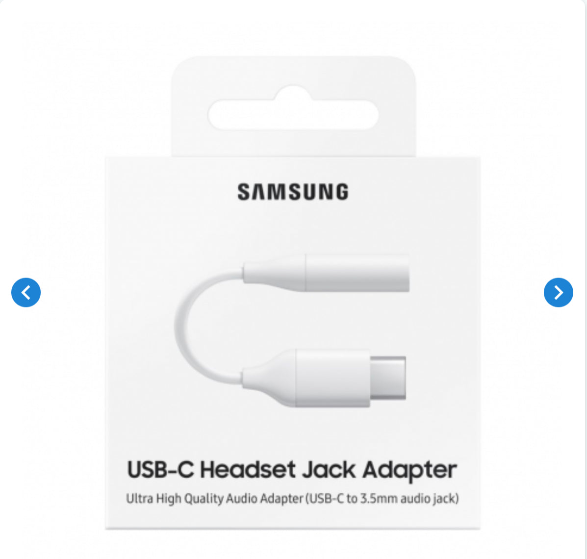 Adaptateur Type C / Jack 3,5 mm - Retail Box (Samsung) Originale