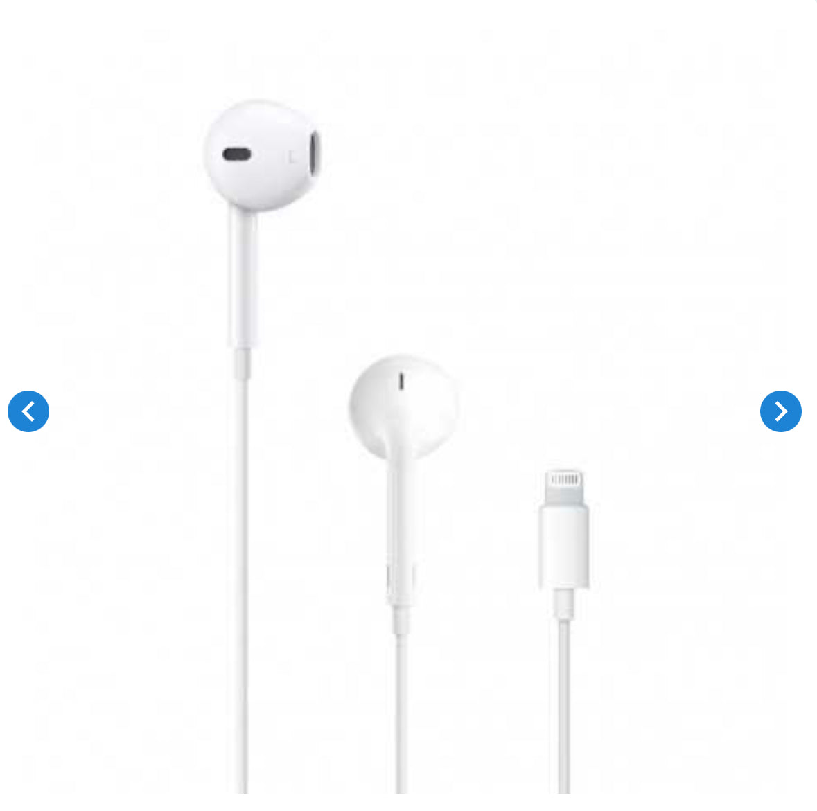 Ecouteurs Kit Main Libre Lightning EarPods - Retail Box (Apple) Originale