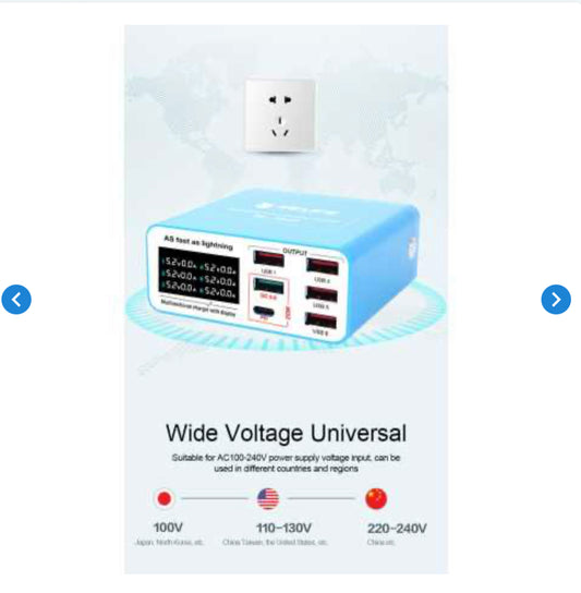 Chargeur Affichage Numérique à 6 Ports RELIFE RL-304P