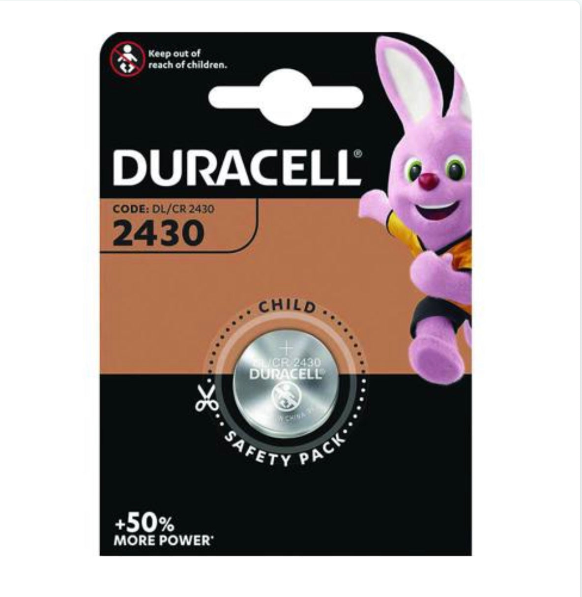 Pile Bouton DURACELL LITHIUM DL/CR2430 1pc