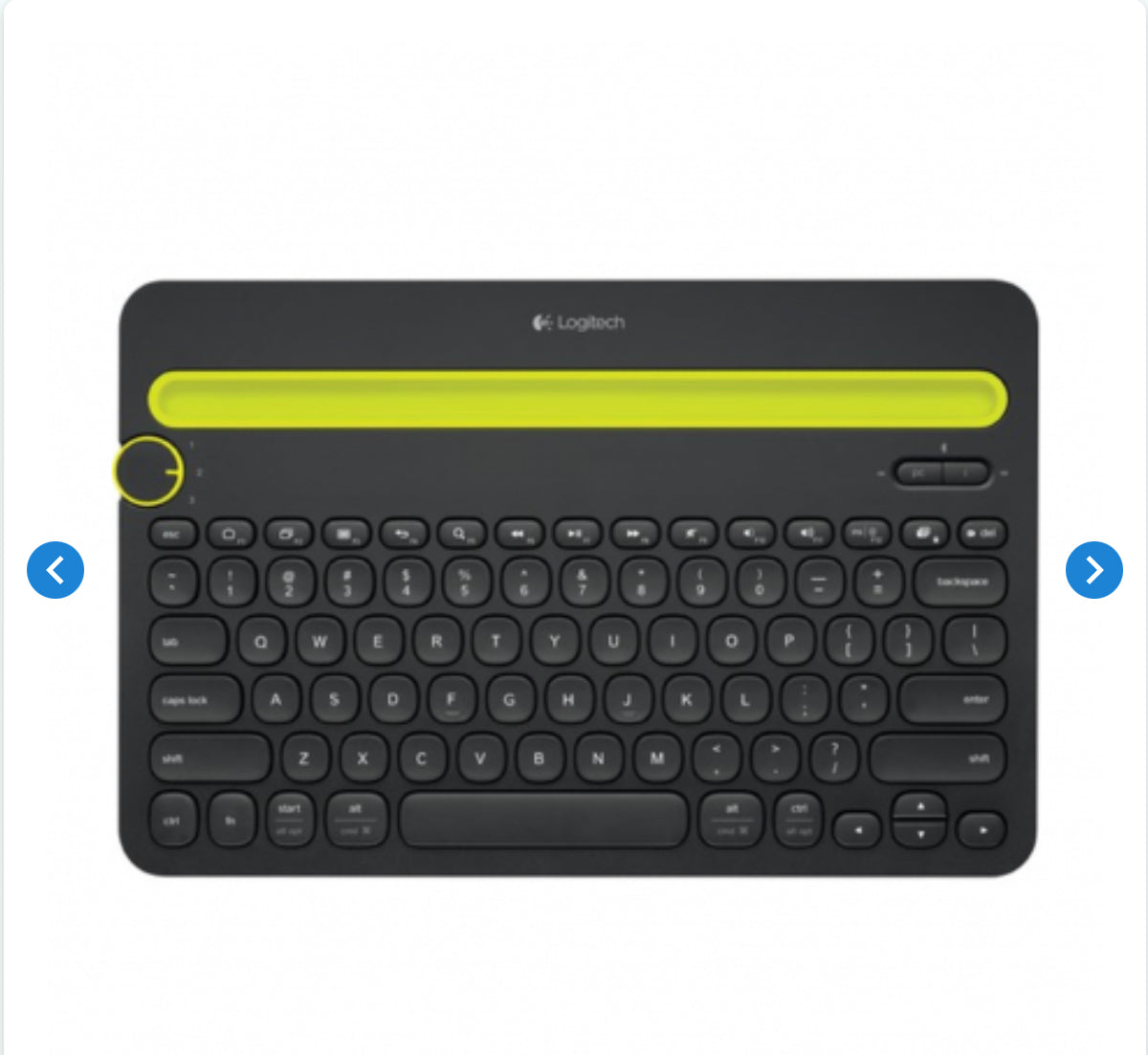 Clavier Bluetooth Logitech K480/Adaptateur Pc/Tablette/Smartphone - Français AZERTY - Noir