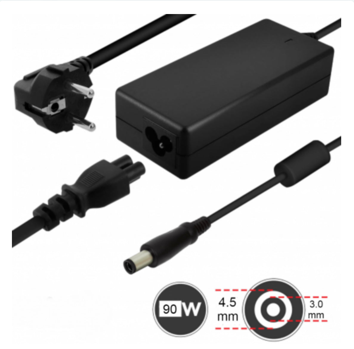 Chargeur Secteur PC HP 90W / 19.5V 4.62A Embout 4.5*3.0mm