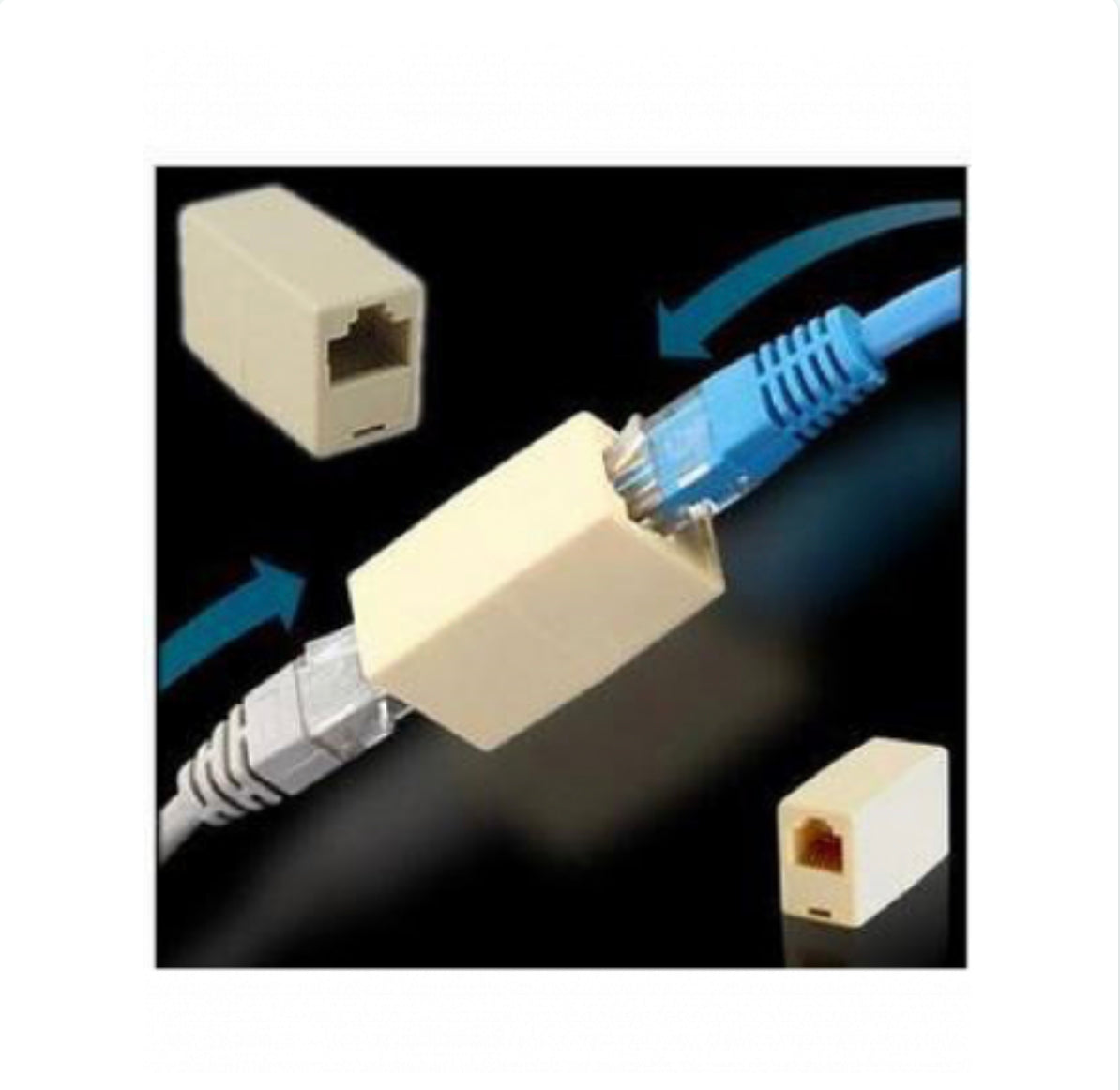 Adaptateur Jonction Ethernet RJ45 Femelle / Femelle LinQ SP-11