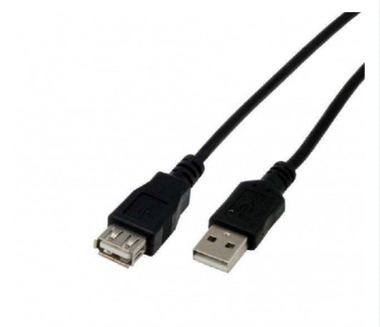 Rallonge USB 2.0 Type A mâle / femelle MCL Samar - 5m Noir