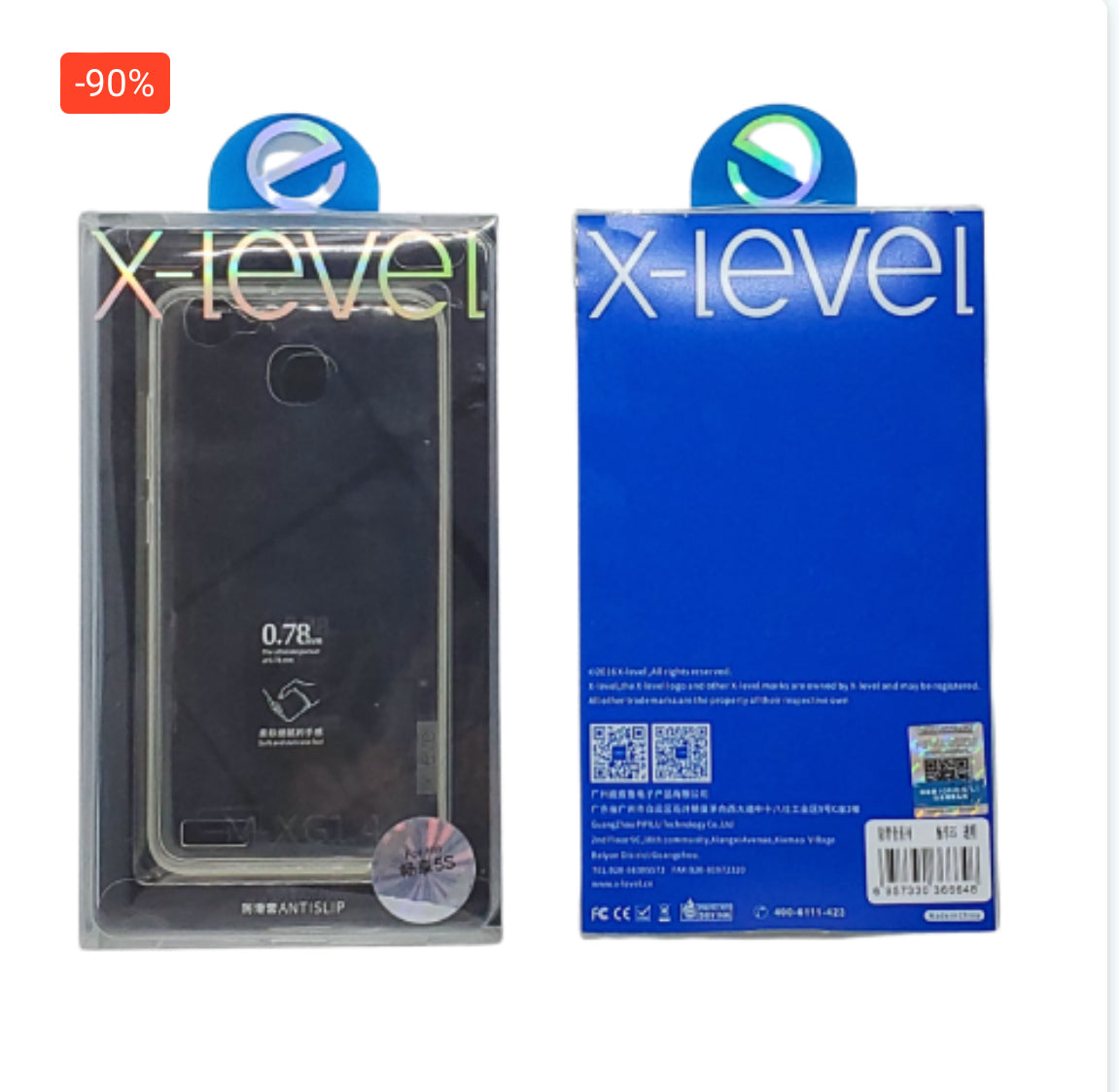 Coque de Protection Transparente Crystal X-level pour Samsung