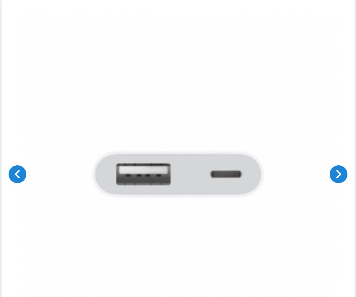 Adaptateur Lightning Vers USB 3 Pour Appareil Photo