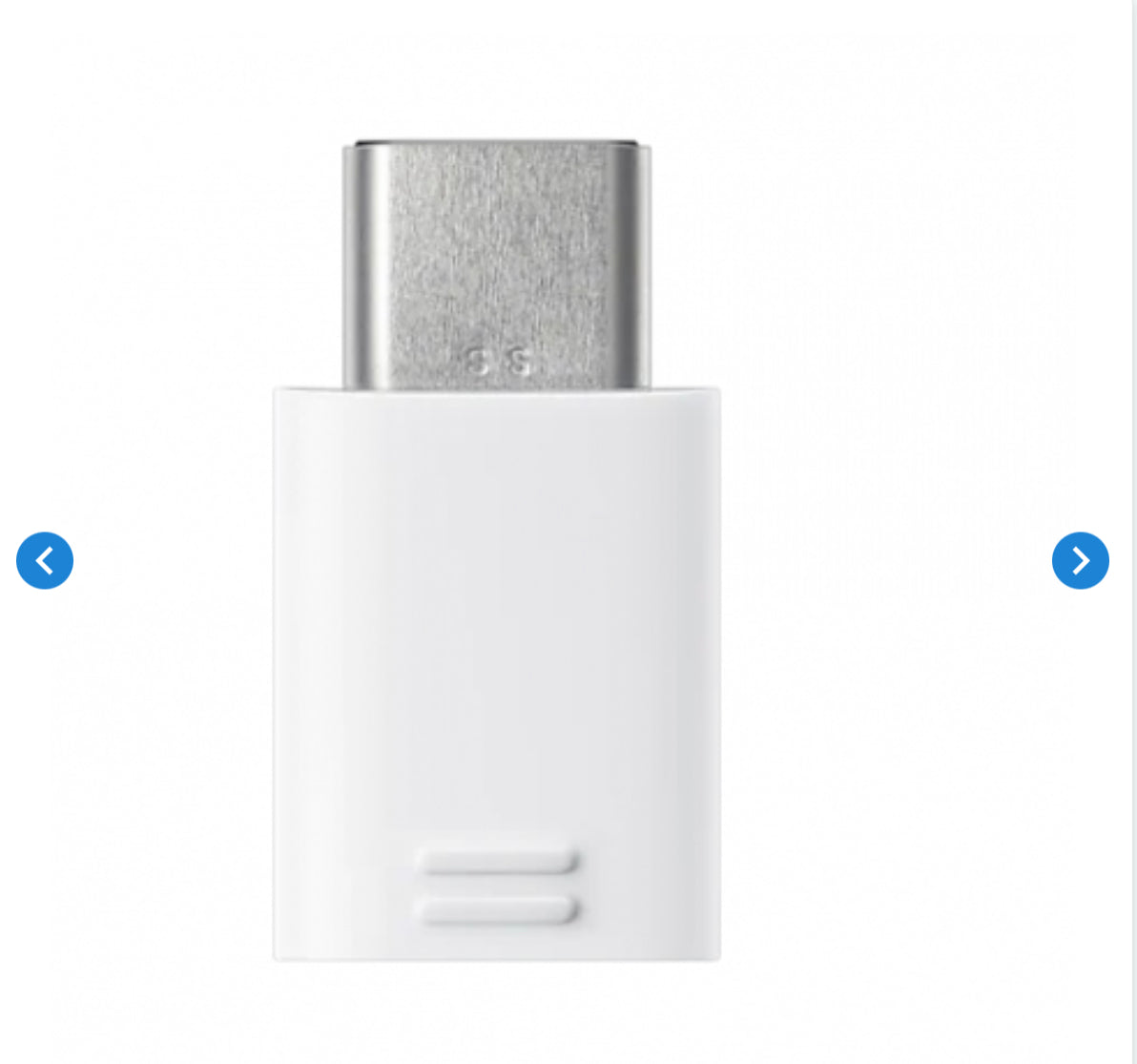 Adaptateur Micro USB/Type-C Samsung Blanc - Retail Box Originale