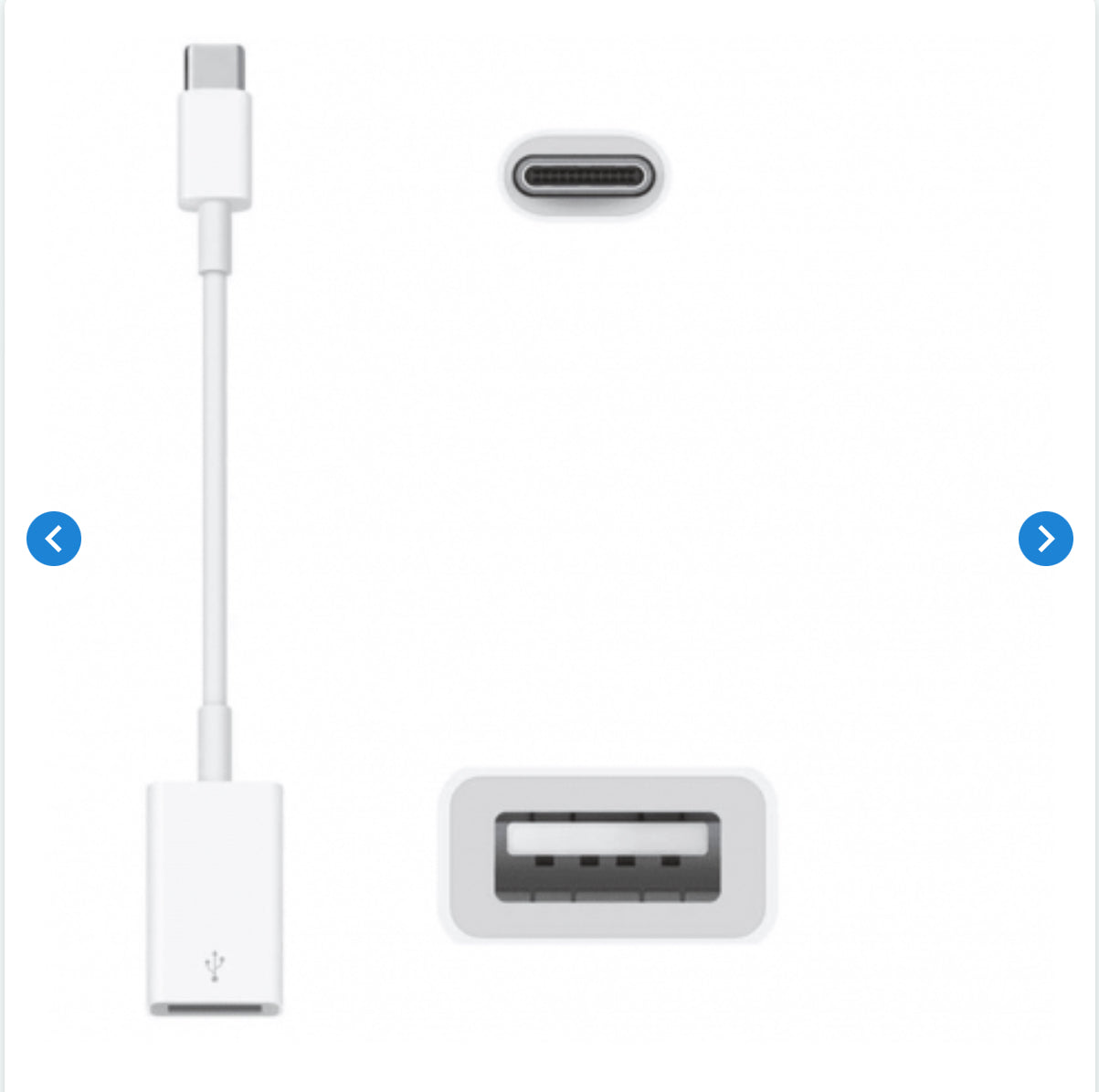 Adaptateur USB-C vers USB - Retail Box (Apple) Originale