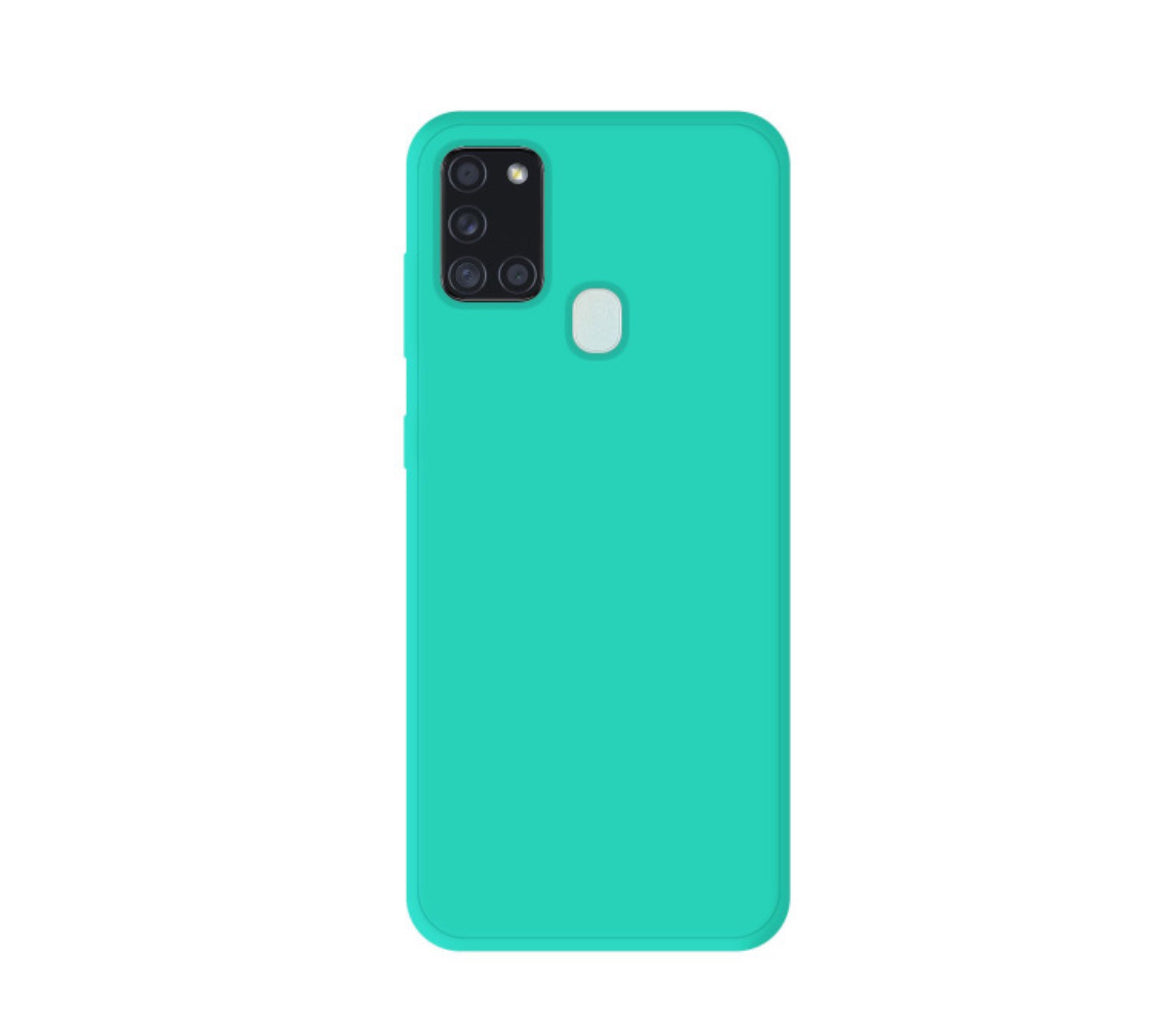 Coque silicone unie mat Vert d’eau Samsung