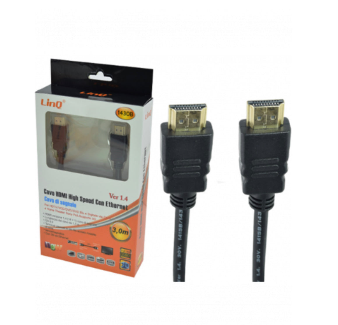 Câble HDMI avec Ethernet 3m LinQ 1430B