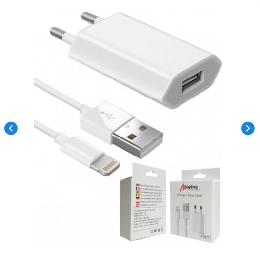 Kit Chargeur Rapide Câble Lightning (Mayline)