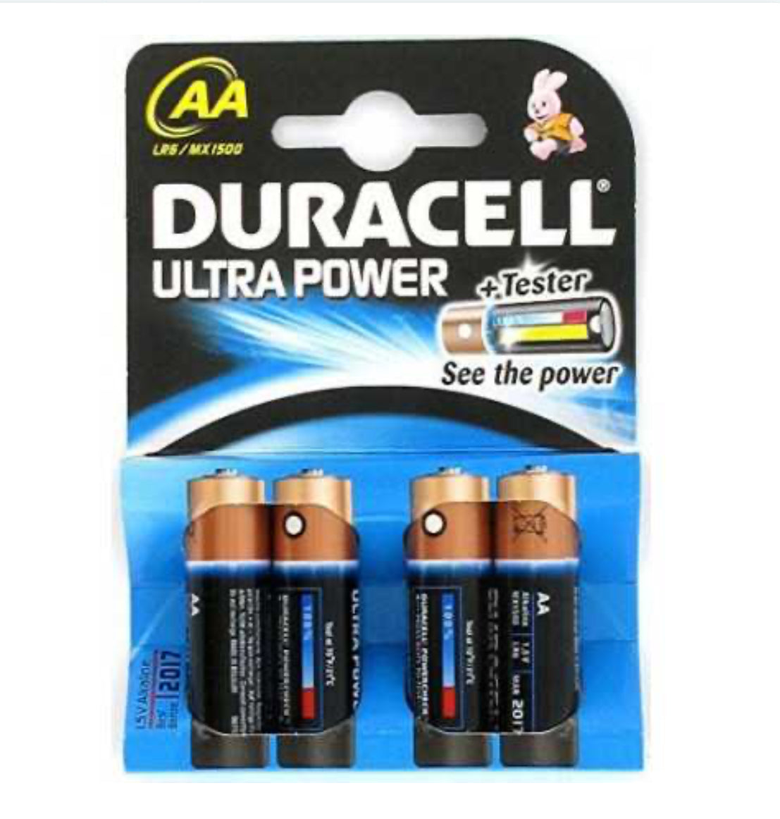 Piles Alcalines AA Duracell Ultra Power x 4pcs