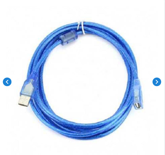 Rallonge USB 2.0 Type A mâle / femelle - 1,5m Bleu