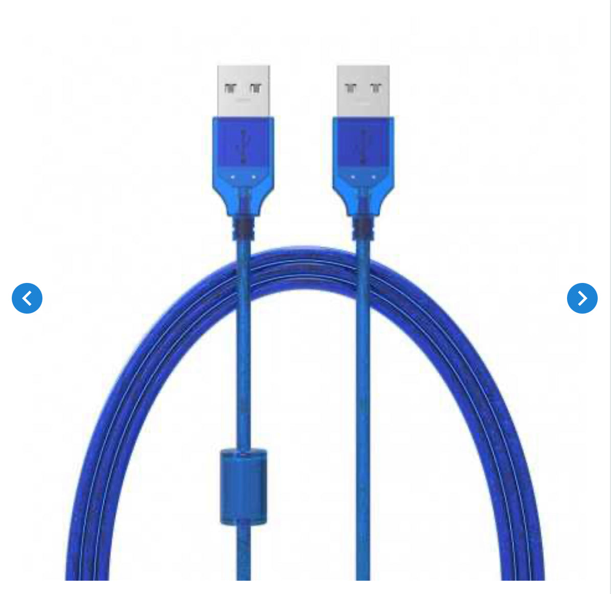 Rallonge USB 2.0 Type A mâle / mâle - 3m Bleu