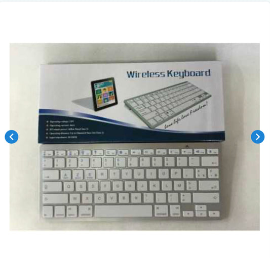 Clavier Bluetooth Ultra Slim Français AZERTY - Argent