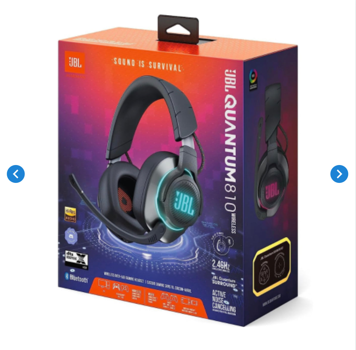 Casque Gaming Sans Fil Circum-Aural JBL Quantum 810 -Noir