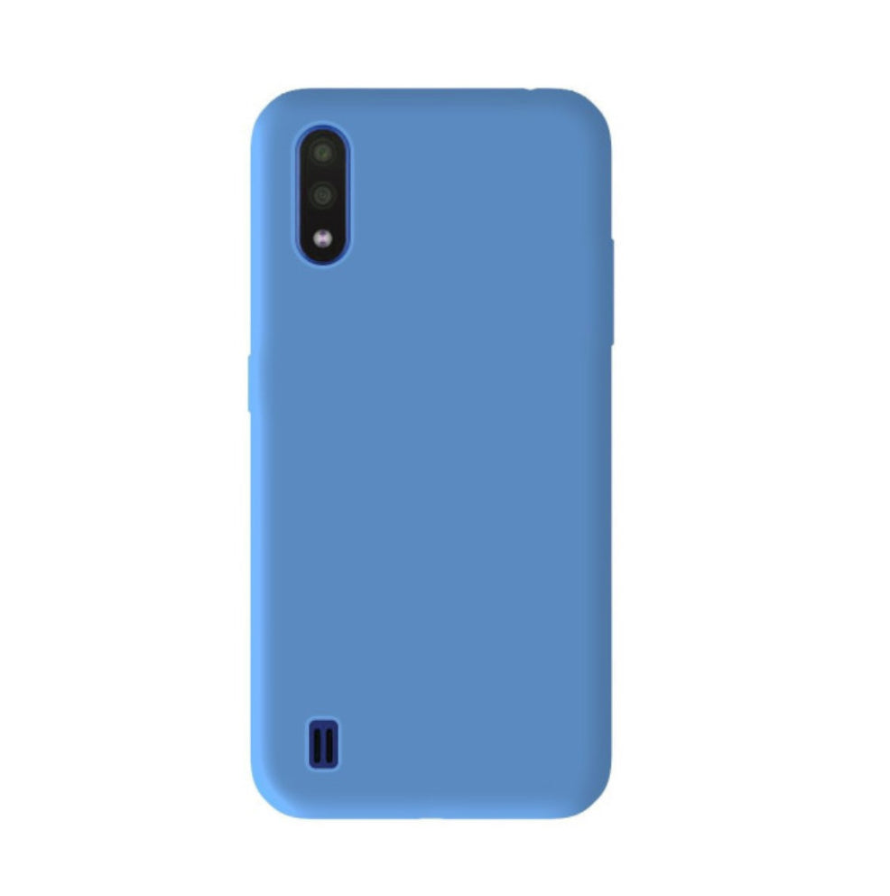 Coque silicone unie mat Bleu Samsung