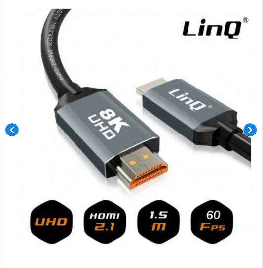 Câble HDMI 8K 1.5m LinQ HD8K15