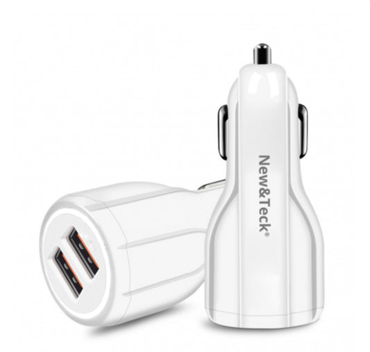 Chargeur Allume-Cigare New&Teck 2 Ports USB - 15W