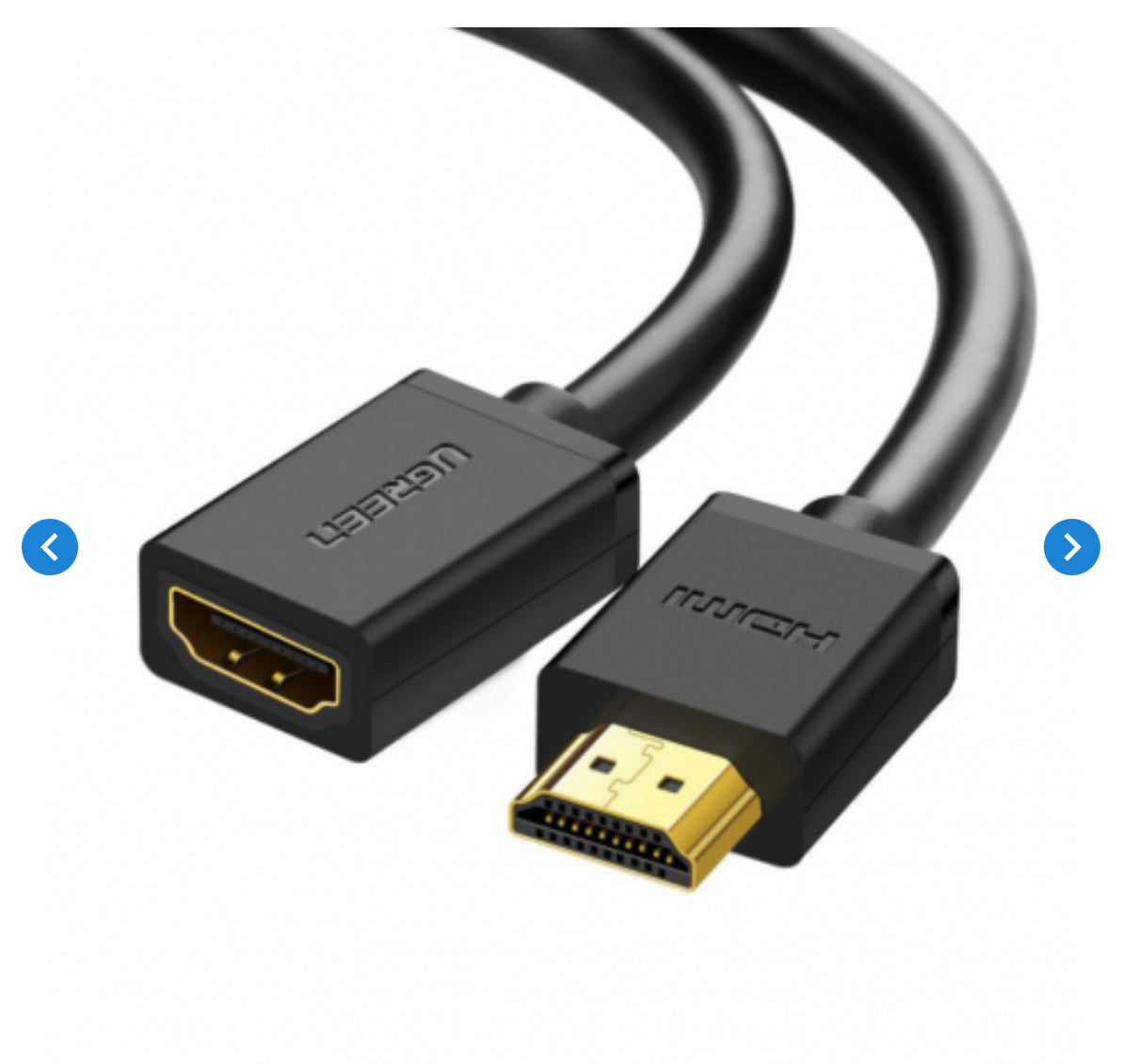 Câble HDMI Mâle / HDMI Femelle - UGREEN 10141 - 1M