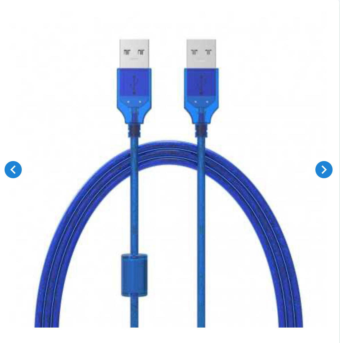 Rallonge USB 2.0 Type A mâle / mâle - 1,5m Bleu