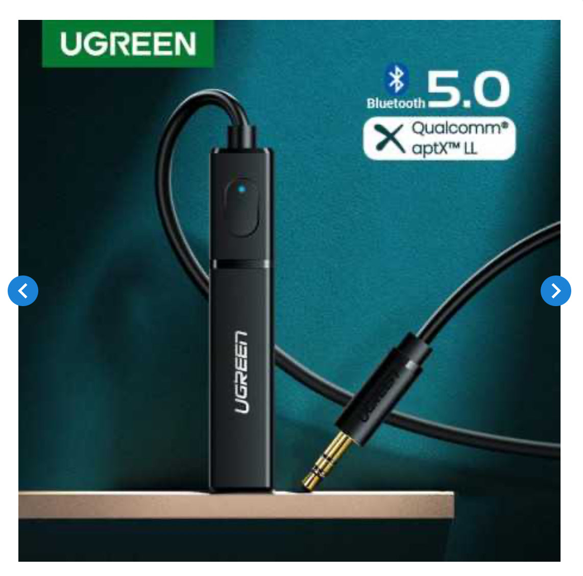 Transmetteur Bluetooth 5.0 - UGREEN 40761 - Prise Jack 3.5mm