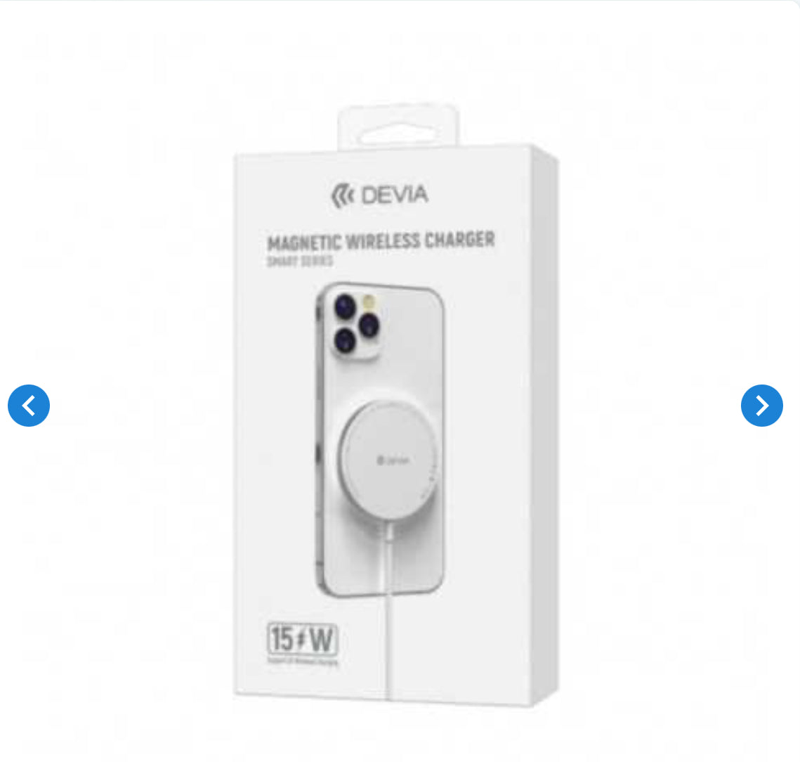 Chargeur MagSafe Devia Smart Série - 15W 3A - 1 M - Blanc