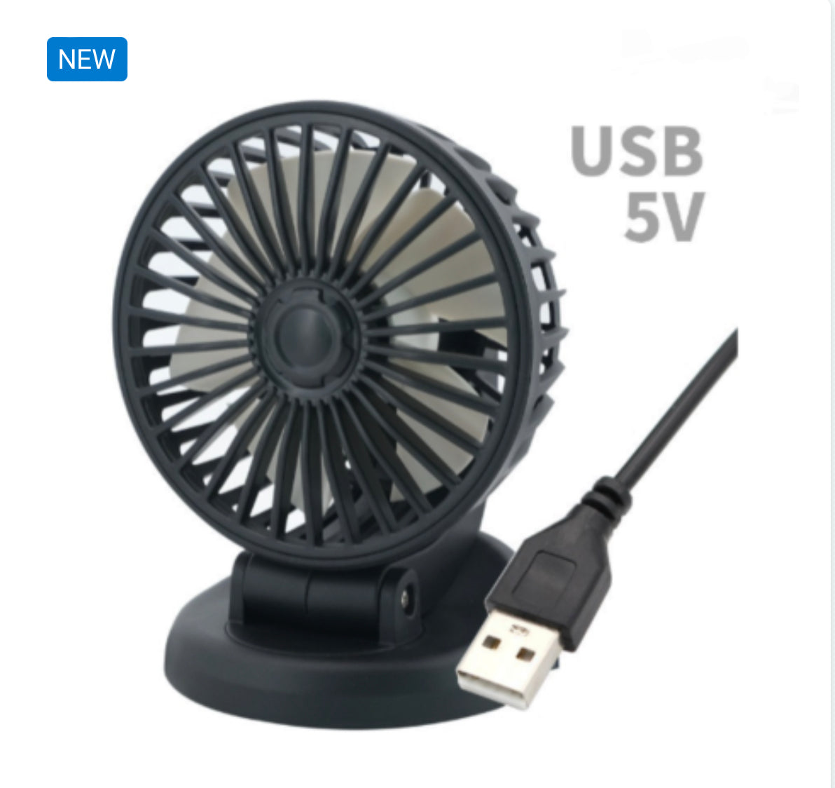 Ventilateur de Voiture USB 5V - Modèle F410