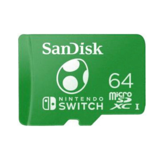 Carte Mémoire Switch Micro SDXC SanDisk 64 Go pour Nintendo Switch Yoshi