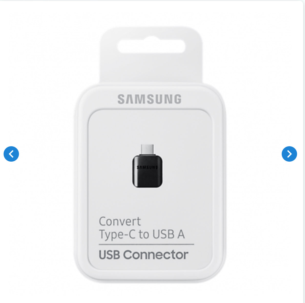 Adaptateur Micro USB/Type-C Samsung Noir - Retail Box (Origine)