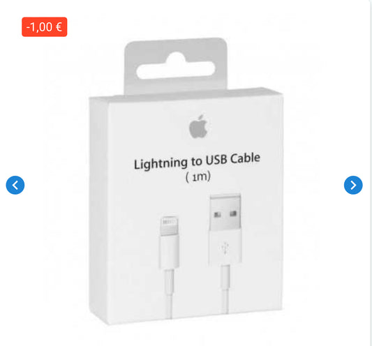 Câble USB / Lightning - 1M - Retail Box (Apple) originale