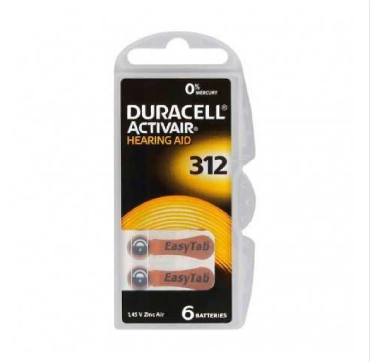 Pile ActiveAir DA312 Duracell x 6pcs