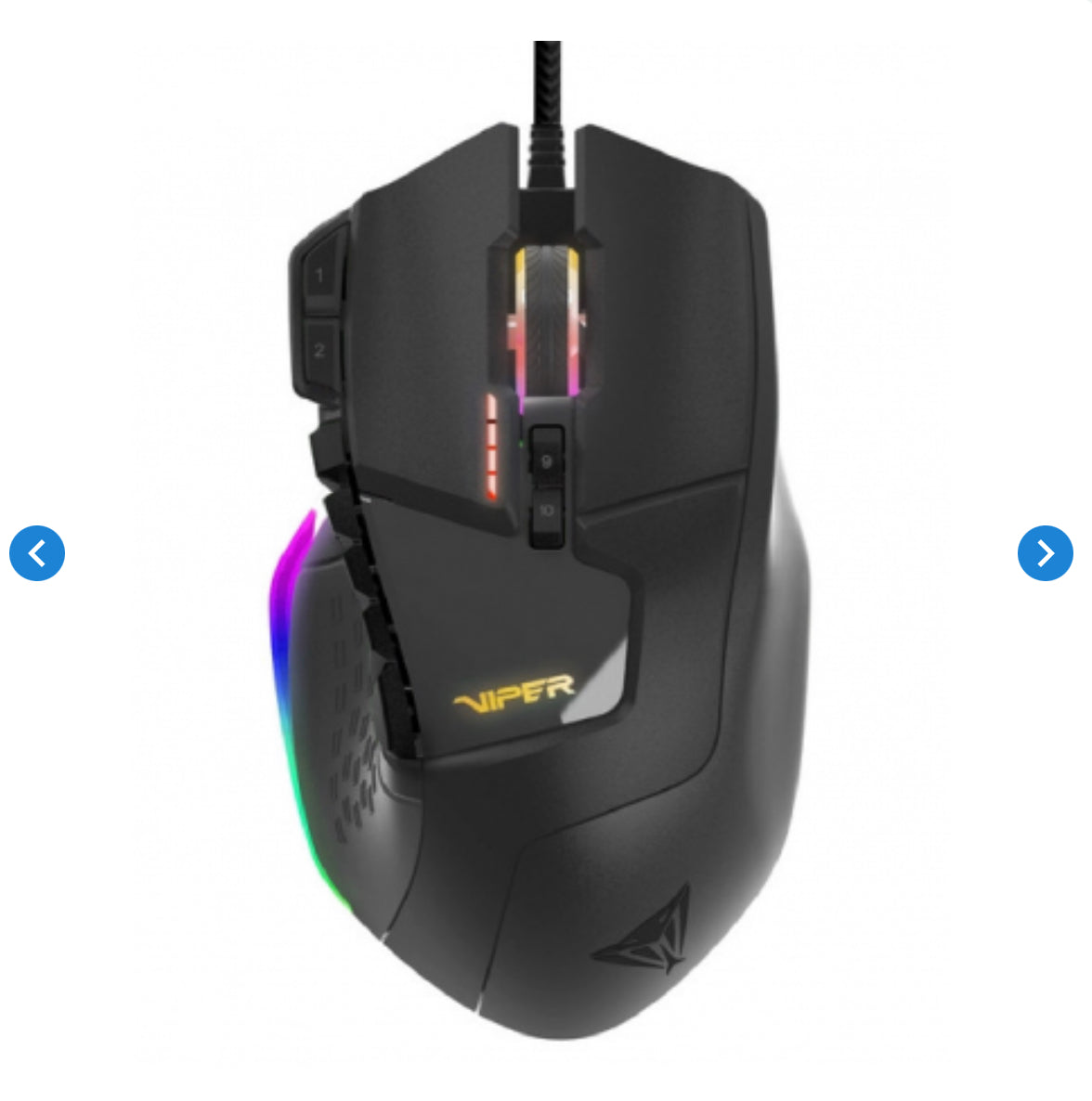 Souris Filaire USB Gaming Viper V570 12000 DPI Blackout Edition RGB