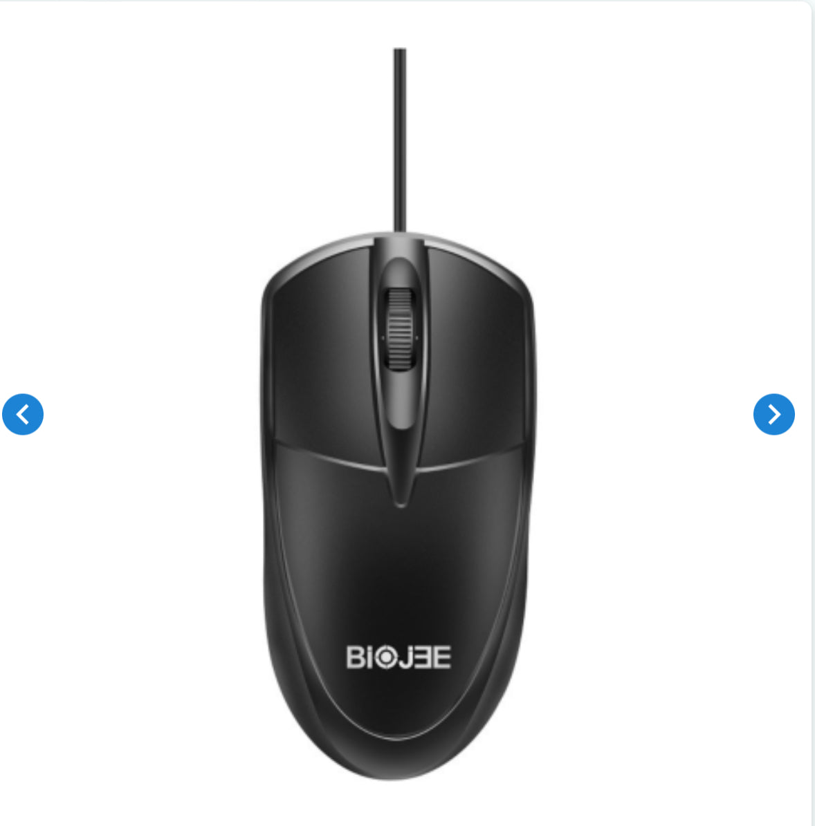 Souris Filaire USB BIOJEE E100 - Noir