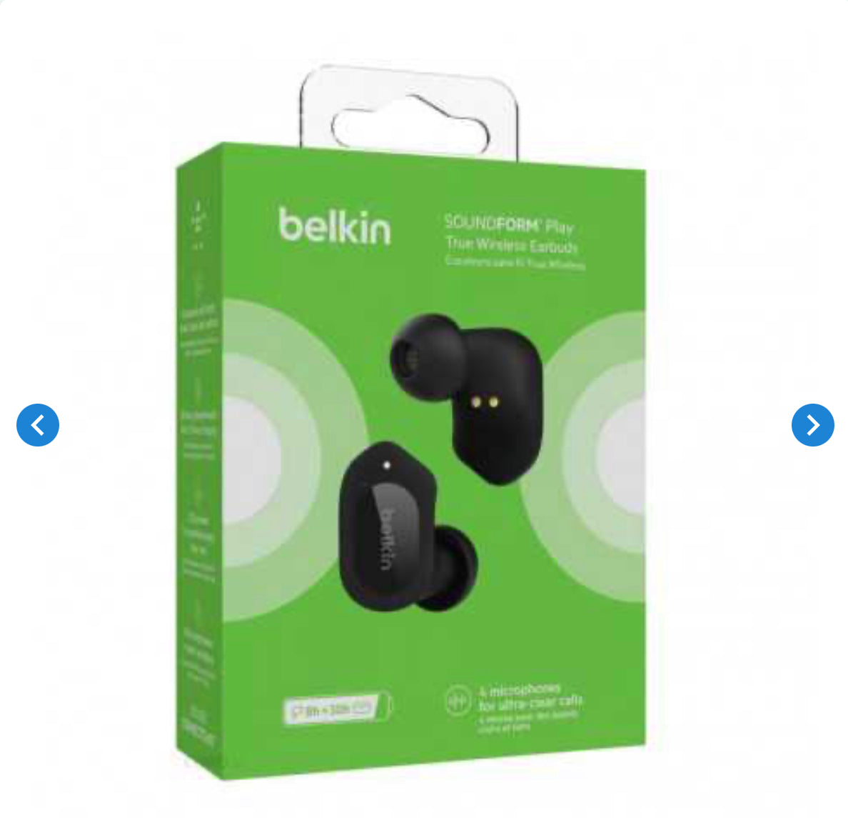 Écouteurs Bluetooth Sans fil Belkin AUC005btBK - Noir