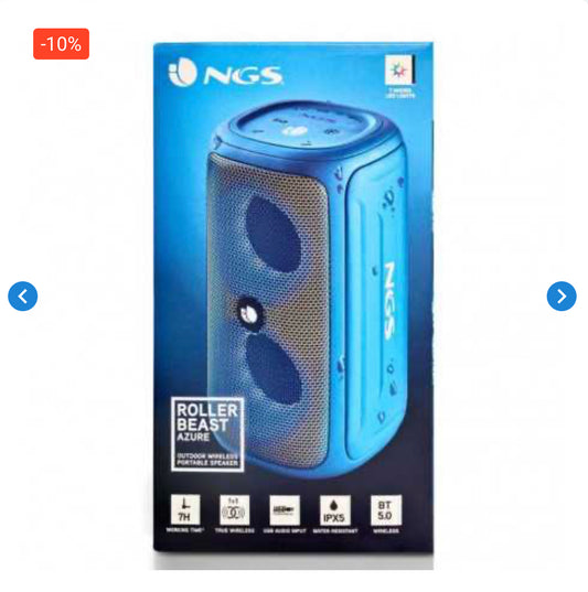 Enceinte Bluetooth NGS Roller Beast IPX5 32W - Bleu