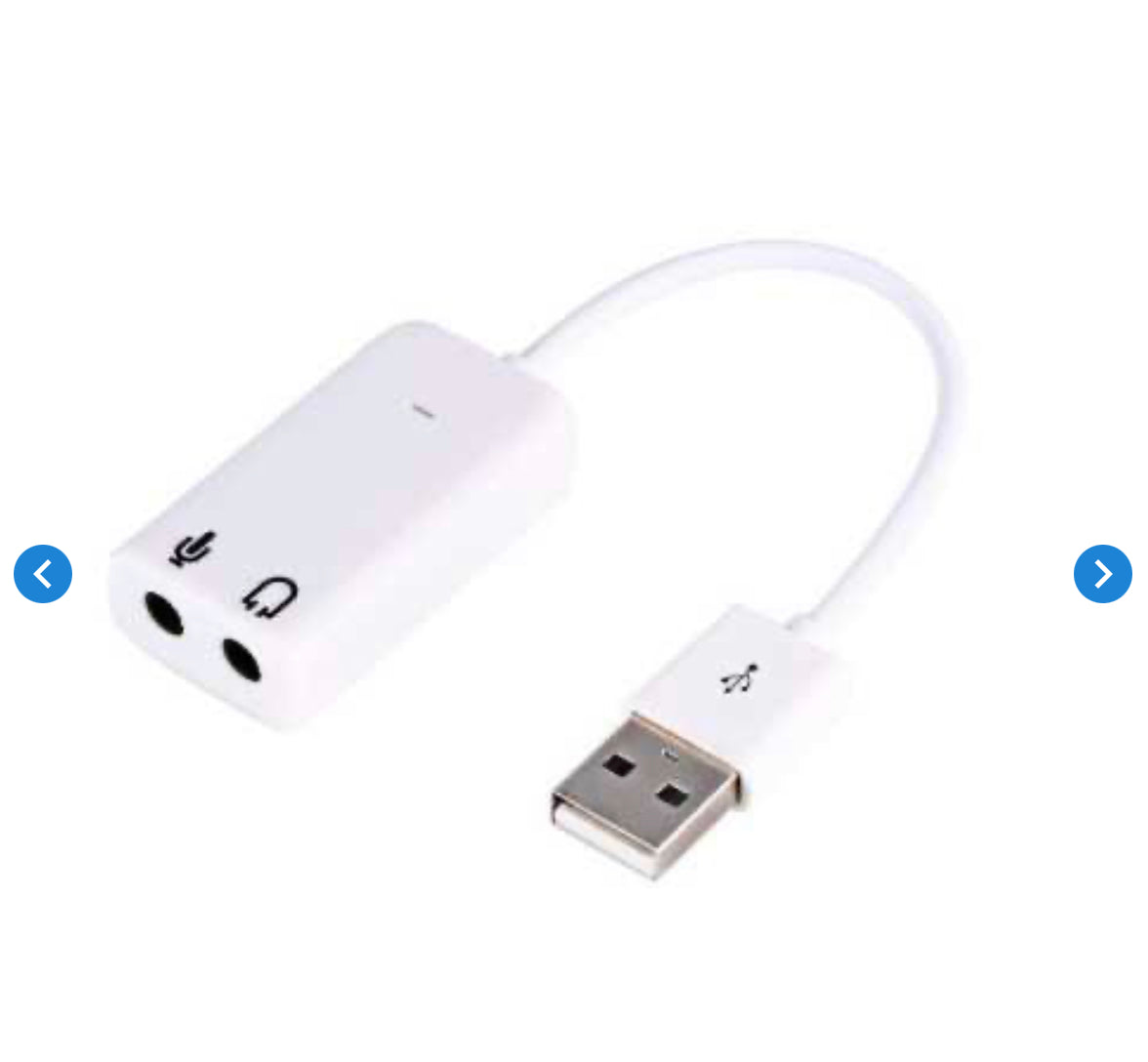 Carte Son USB 7.1 Externe Indépendante ( USB vers Audio/Jack)